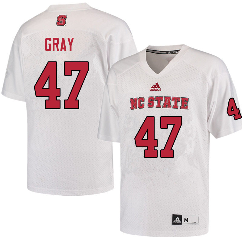 Men #47 Alex Gray NC State Wolfpack College Football Jerseys Sale-White